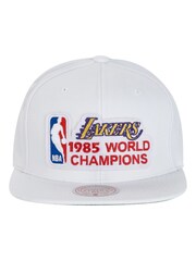 Fanatics NBA Los Angeles Lakers Hardwood Classics Champ Snapback White Hat Unisex - Image 3 of 5
