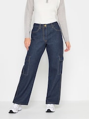 PixieGirl Petite Blue Utility Jeans - Image 1 of 4