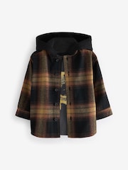 Brown Check Shirt & Smiley T-Shirt 100% Cotton Long Sleeve Check Shirt and T-Shirt Set (3mths-7yrs) - Image 4 of 7