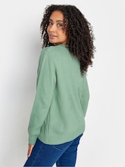 M&Co Green Petite Cable Jumper - Image 3 of 5