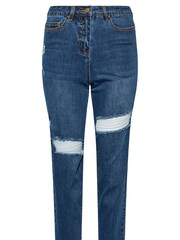 PixieGirl Petite Blue Mom 100% Cotton Jeans - Image 4 of 5