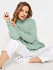 Grün - M&Co Petite Turtle Neck Jumper - Bild 1 von 5