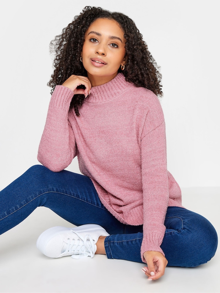 M&Co Pink Petite Turtle Neck Jumper - Image 1 of 5