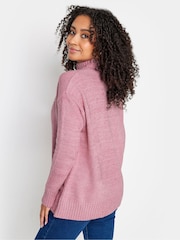 M&Co Pink Petite Turtle Neck Jumper - Image 2 of 5