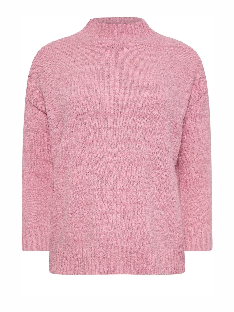 M&Co Pink Petite Turtle Neck Jumper - Image 5 of 5 M&Co Pink Petite Turtle Neck Jumper - Image 5 of 5