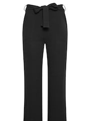 PixieGirl Petite Black Belted Wide Leg Trousers - Image 5 of 5
