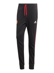 adidas Black Manchester United DNA Sweat Joggers - Image 3 of 3
