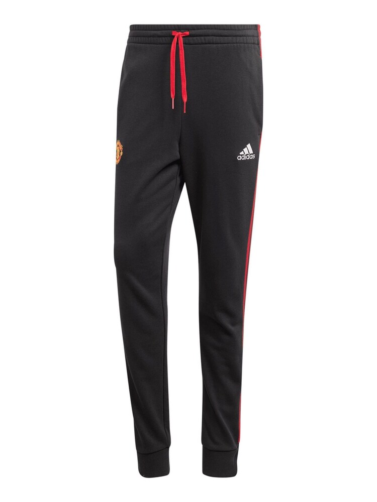adidas Black Manchester United DNA Sweat Joggers - Image 3 of 3