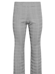 PixieGirl Petite Grey Check Stretch Straight Leg Trousers - Image 5 of 5