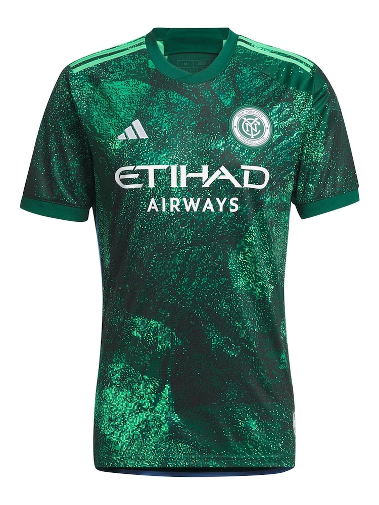 adidas Green New York City FC Third Shirt 2023 - Image 2 of 3
