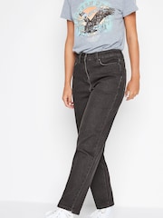 PixieGirl Petite Grey Mom 100% Cotton Jeans - Image 1 of 4