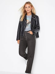 PixieGirl Petite Grey Mom 100% Cotton Jeans - Image 2 of 4