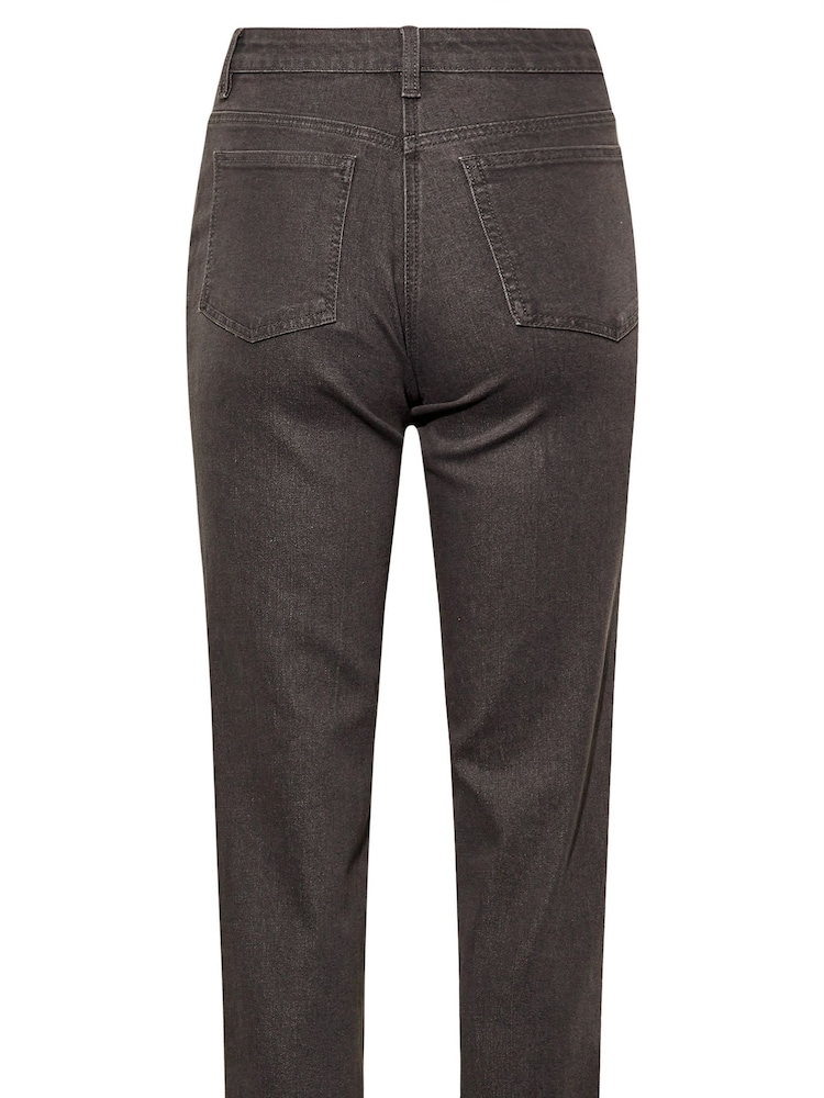 PixieGirl Petite Grey Mom 100% Cotton Jeans - Image 4 of 4