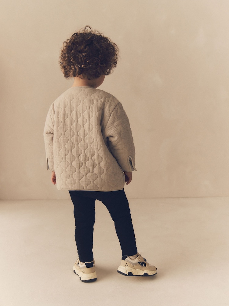 Grey Quilted Bomber Shacket (3mths-7yrs) - Image 2 of 8