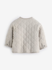 Grey Quilted Bomber Shacket (3mths-7yrs) - Image 6 of 8