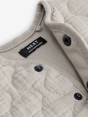 Grey Quilted Bomber Shacket (3mths-7yrs) - Image 7 of 8
