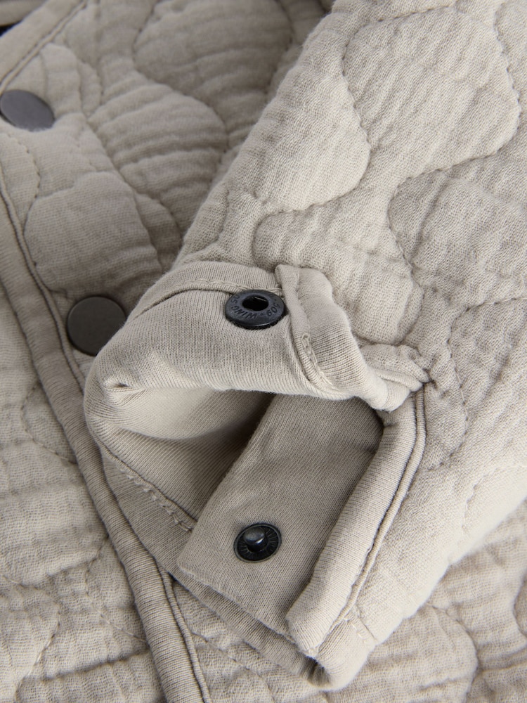 Grey Quilted Bomber Shacket (3mths-7yrs) - Image 8 of 8