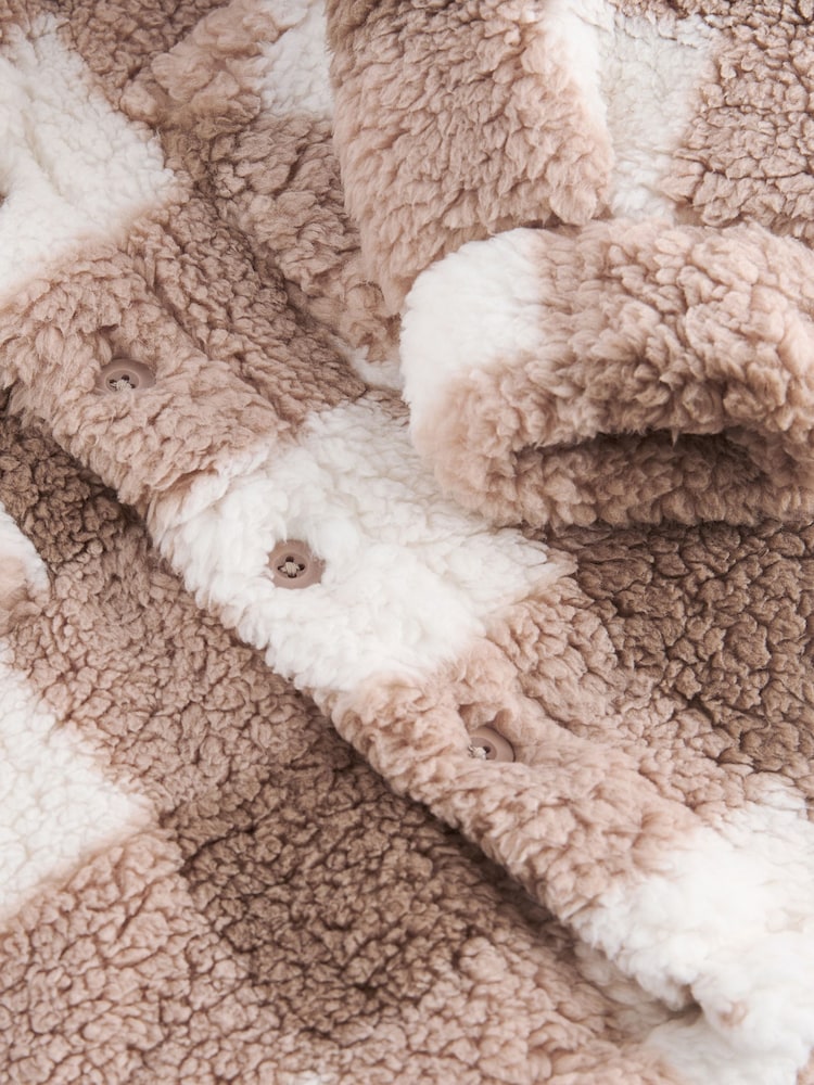 Tablero de ajedrez marrón tostado - Chaqueta polar de borreguito (3 meses - 7 años) - Imagen 10 de 10 Tablero de ajedrez marrón tostado - Chaqueta polar de borreguito (3 meses - 7 años) - Imagen 10 de 10