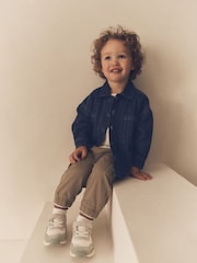Dark Denim Rinse 100% Cotton Denim Shacket (3mths-7yrs) - Image 2 of 6