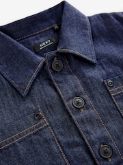 Dark Denim Rinse 100% Cotton Denim Shacket (3mths-7yrs) - Image 6 of 6