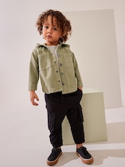 Green Hooded Shacket 100% Cotton Denim Shacket (3mths-7yrs) - Image 2 of 10