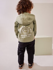 Green Hooded Shacket 100% Cotton Denim Shacket (3mths-7yrs) - Image 3 of 10