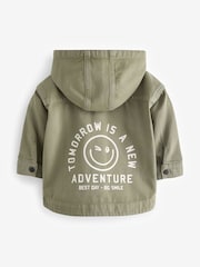Green Hooded Shacket 100% Cotton Denim Shacket (3mths-7yrs) - Image 8 of 10