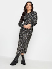 PixieGirl Petite Green Longsleeve Empire Midaxi Dress - Image 2 of 5