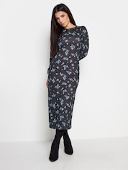 PixieGirl Petite Blue Longsleeve Empire Midaxi Dress - Image 1 of 4