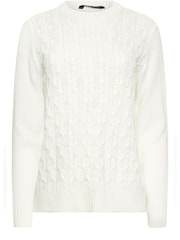 M&Co Cream All Over Front Cable Jumper - Image 5 of 5