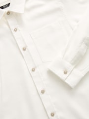 Ecru Plain Long Sleeve Twill Shirt (3-16yrs) - Image 7 of 7