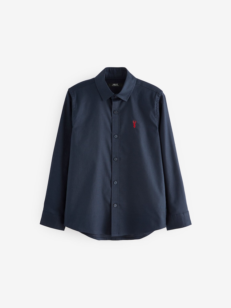 Navy Single Oxford Shirt (3-16yrs) - Image 1 of 3