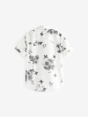 Black/White Short Sleeve Printed Shirt (3-16yrs) - Image 2 of 3