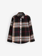 Brown/Cream Check Long Sleeve Twill Shirt (3-16yrs) - Image 1 of 3