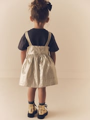 Gold Party Pinafore And T-Shirt Set (3mths-10yrs) - Image 2 of 10