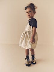 Gold Party Pinafore And T-Shirt Set (3mths-10yrs) - Image 4 of 10