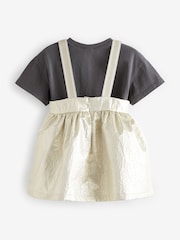 Gold Party Pinafore And T-Shirt Set (3mths-10yrs) - Image 8 of 10