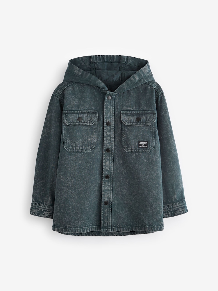Vintage 100% Cotton Denim Overshirt (3-16yrs) - Image 4 of 7