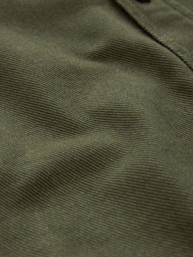 Khaki Green 100% Cotton Hooded Overshirt (3-16yrs) - Image 3 of 3