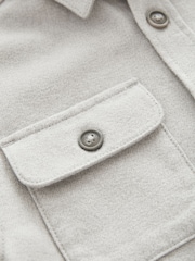 Grey Plain 100% Cotton Overshirt (3-16yrs) - Image 11 of 12