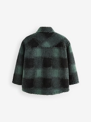 Green Check Borg Shacket (3-16yrs) - Image 2 of 6