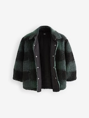 Green Check Borg Shacket (3-16yrs) - Image 3 of 6