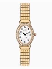 Limit Gold Tone Classic 20mm Oval Analogue Watch with Gold Expanding Bracelet - Image 1 of 4