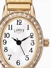 Limit Gold Tone Classic 20mm Oval Analogue Watch with Gold Expanding Bracelet - Image 4 of 4