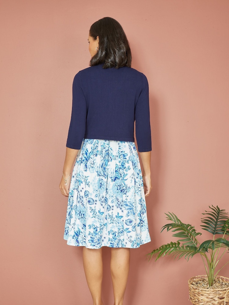 Yumi Navy Knitted Bolero - Image 3 of 4