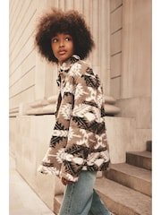 Tan Brown Borg Shacket (3-16yrs) - Image 3 of 7