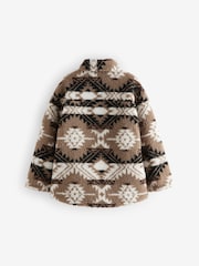 Tan Brown Borg Shacket (3-16yrs) - Image 6 of 7