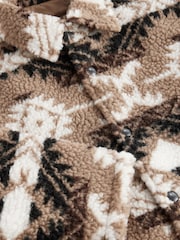 Tan Brown Borg Shacket (3-16yrs) - Image 7 of 7