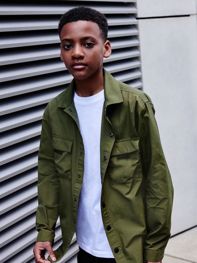 Green Nylon Overshirt (3-16yrs) - Image 1 of 4