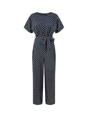 Mela Blue Spot Batwing  Jumpsuit - Image 4 of 4